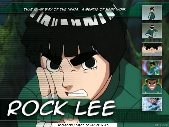 Poze - mie imi plak sprancenele alea ale lui ^_^ pun shi - Rock Lee