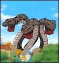serpi 3-headed snake this snake, like most the snakes seen the series gigantic, but has heads. was
